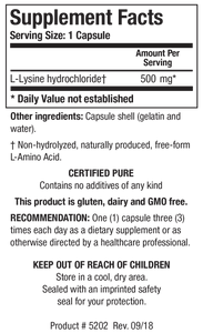 Biotics L-Lysine HCI  100c