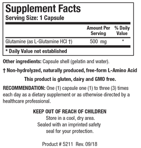 Biotics L-Glutamine  180c